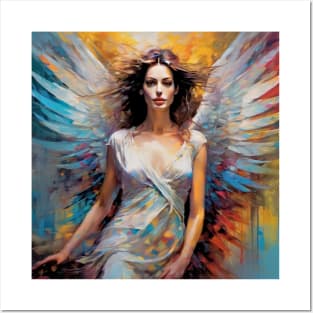 Anne Hathaway as an angel Posters and Art